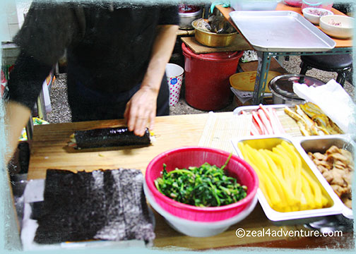 making-gimbap